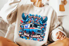 Mail Carrier PNG, Funny Mailman PNG, Postal Worker PNG Product Image 2