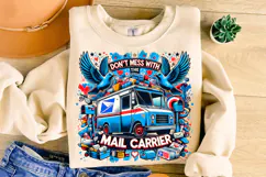 Mail Carrier PNG, Funny Mailman PNG, Postal Worker PNG Product Image 3