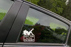 Don't Park Too Close Funny Car Sticker SVG Product Image 2