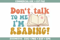 Reading SVG, Book Lover SVG, Book SVG, Book PNG, Retro SVG Product Image 1