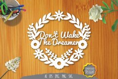 Don't Wake The Dreamer Papercut SVG Product Image 1