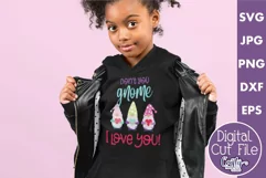Don't You Gnome I Love You | Gnome Valentine Svg Design Product Image 1