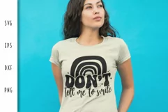 Feminist SVG - Don't Tell me to Smile Cut File Product Image 3