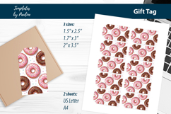 Donut Gift Tags Printable for Packaging Print and Cut Product Image 2