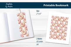 Donut Valentine Bookmark Printable Print and Cut Product Image 2