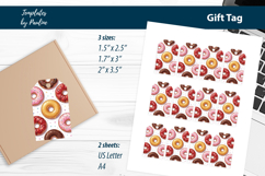 Donut Thank You Tags for Home Bakery Print and Cut Product Image 3