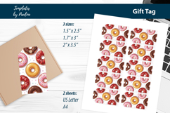 Donut Thank You Tags for Home Bakery Print and Cut Product Image 2