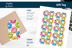 Donut and Coffee Gift Tags Printable Print and Cut Product Image 2