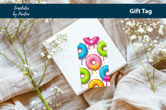 Donut and Coffee Gift Tags Printable Print and Cut Product Image 4