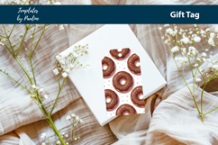 Donut Dessert Box Gift Tags Printable Print and Cut Product Image 4