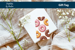 Donut Birthday Gift Tags Printable Print and Cut Product Image 4