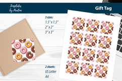 Donut Party Favor Tags for Kids Birthday Product Image 2