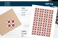 Donut Baby Shower Gift Tags Printable Product Image 3