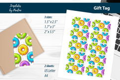 Donut Baby Shower Favor Tags Printable Print and Cut Product Image 2