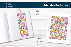 Donut Bookmarks for Students Printable, Cute School Bookmark Product Image 2