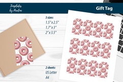 Donut Lover Gift Tags Printable Printable Print and Cut Product Image 3