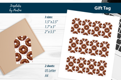 Donut Dessert Box Gift Tags Printable Print and Cut Product Image 3