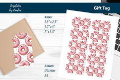 Printable Donut Treat Tags Print and Cut Product Image 2