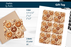 Cute Treat Tags for Coffee Shop Packaging Print and Cut Product Image 1