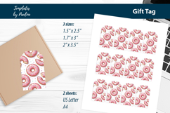 Donut Back to School Gift Tags Printable Print and Cut Product Image 3