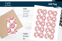 Donut Back to School Gift Tags Printable Print and Cut Product Image 2