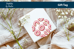 Donut Birthday Gift Tags Printable, Print and Cut Product Image 4