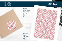 Donut Party Favor Tags, Kids Birthday Treat Tags Product Image 3