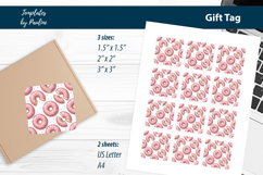Donut Party Favor Tags, Kids Birthday Treat Tags Product Image 2