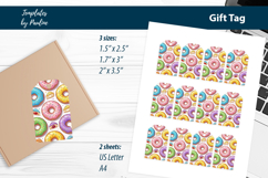 Donut Kids Birthday Treat Tags Printable Print and Cut Product Image 3