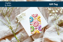 Donut Kids Birthday Treat Tags Printable Print and Cut Product Image 4
