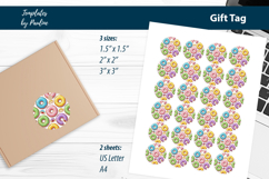 Donut Party Favor Tags for Kids Birthday Print and Cut Product Image 3