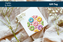 Donut Party Favor Tags for Kids Birthday Print and Cut Product Image 4