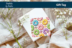 Printable Treat Tags, Donut Party Favor Tag Print and Cut Product Image 4