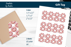 Donut Bridal Shower Gift Tags, Printable Favor Tags Product Image 3