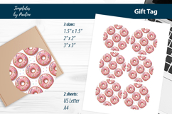 Donut Bridal Shower Gift Tags, Printable Favor Tags Product Image 1