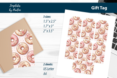 Donut Wedding Favor Tags Printable, Funny Donut Love Tags Product Image 1