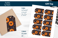 Donut Halloween Gift Tags Printable, Halloween Treat Tags Product Image 2