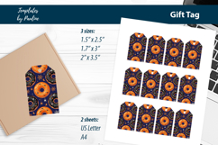 Halloween Treat Tags, Cute Donut Halloween Gift Tags Product Image 3