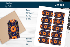Halloween Treat Tags, Cute Donut Halloween Gift Tags Product Image 2