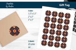 Cute Donut Halloween Gift Tags Print and Cut Product Image 3