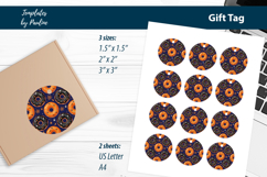 Cute Donut Halloween Gift Tags Print and Cut Product Image 2