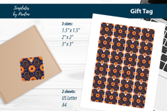 Donut Halloween Gift Tags Printable, Print and Cut Product Image 3