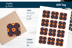 Donut Halloween Gift Tags Printable, Print and Cut Product Image 2