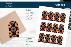 Donut Halloween Gift Tags Printable, Halloween Treat Tags Product Image 3