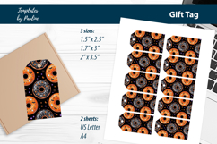 Donut Halloween Gift Tags Printable, Halloween Treat Tags Product Image 2