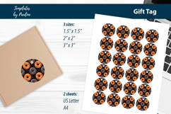Donut Halloween Gift Tags Printable, Print and Cut Product Image 3