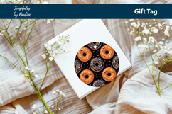 Donut Halloween Gift Tags Printable, Print and Cut Product Image 4