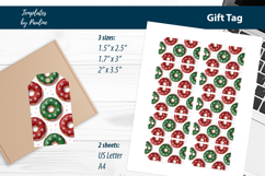 Donut Christmas Gift Tags Printable, Holiday Treat Tags Product Image 3