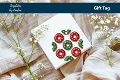 Donut Christmas Gift Tags Printable, Print and Cut Product Image 4