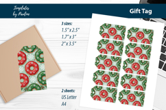 Holiday Treat Tags, Cute Donut Xmas Gift Tags Product Image 3
